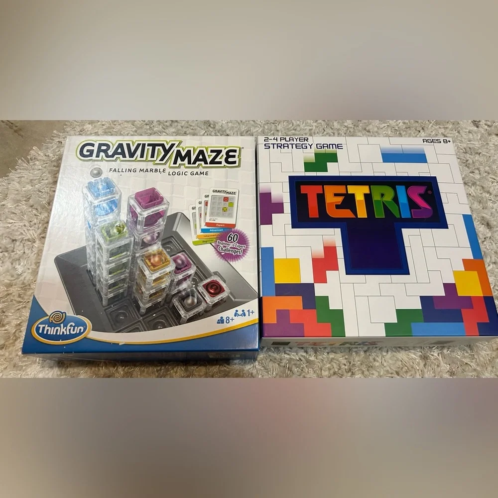 Gravity Maze and Tetris Strategy Games
